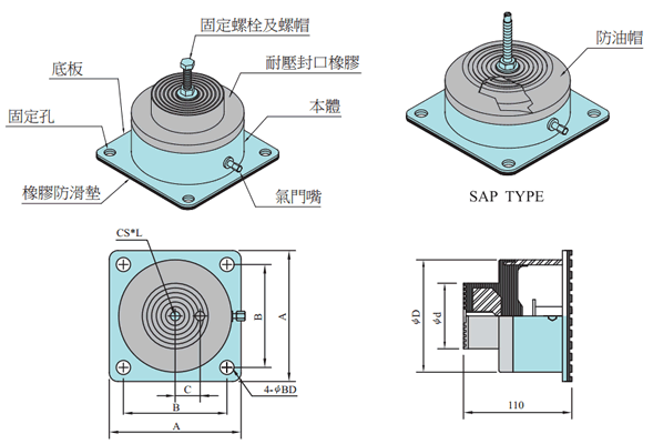 SA型气垫式避震器目录下载